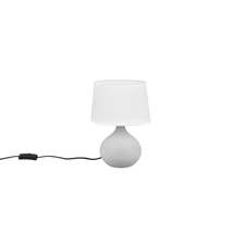 Veioza Trio MARTIN ceramica, tesatura, capuccino, alb, E14 - R50371025