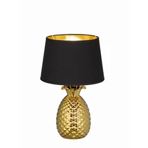 Veioza Trio PINEAPPLE ceramica, tesatura, auriu, negru, E27 - R50431079