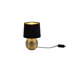 Veioza Trio SOPHIA ceramica, catifea, auriu, negru, E14 - R50821002