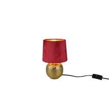 Veioza Trio SOPHIA ceramica, catifea, auriu, rosu, E14 - R50821010