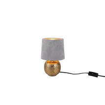 Veioza Trio SOPHIA ceramica, catifea, auriu, gri, E14 - R50821011