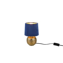 Veioza Trio SOPHIA ceramica, catifea, auriu, albastru, E14 - R50821012