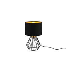 Veioza Trio CHUCK metal, tesatura, negru, E14 - R50931002