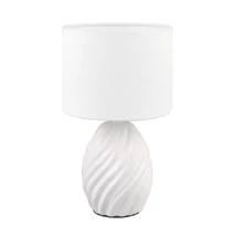 Veioza Trio MELVA, ceramic, textil, alb, E14 - Trio-R51771031