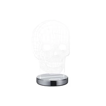 Lampa decor Trio SKULL metal, acril, crom, transparent, LED, 3000K-4000K-6500K, 7W, 600lm - R52461106