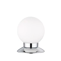 Veioza Trio PRINCESS metal, sticla, crom, alb, LED, 3000K, 3W, 250lm - R52551906