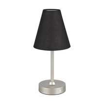 Veioza Trio KENNY metal, textil, nichel, negru, LED, 1.5W, 3000K, 140Lm - R53621102