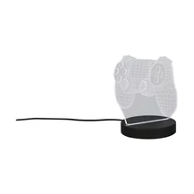 Lampa decor Trio JOY plastic, negru, transparent, RGB-LED, 1.5W - R53881102