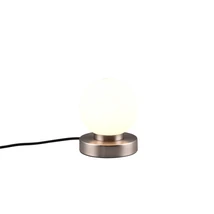 Veioza Trio PRINZ II metal, sticla, nichel, alb, E14 - R54011001