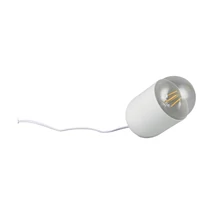 Veioza Trio NARA metal, alb, transparent, E27 - R56311031