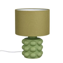 Veioza Trio KATE ceramic, textil, verde,  E14 - R56481015