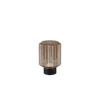 Veioza Trio LORD metal, sticla, negru, chihlimbar, LED, 3000K, 1.5W, 100lm - R57761113