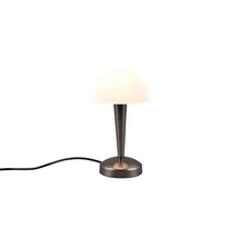 Veioza Trio CANARIA metal, sticla, negru, crom, alb, E14 - R59561120
