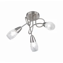 Spot Trio COLMAR metal, sticla, nichel, alb, E14 - R60023007