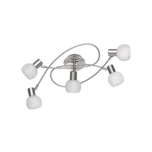 Spot Trio ANTIBES metal, sticla, nichel, alb, E14 - R60175007