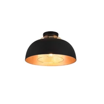 Plafoniera Trio PUNCH metal, auriu, negru, E27 - R60811032