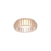 Plafoniera Trio MONTE lemn, plastic, maro, alb, LED, 3000K, 16.5W, 2200lm - R62171130