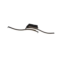 Plafoniera Trio ROUTE metal, plastic, negru, maro, alb, LED, 3000K, 2x5W, 1000lm - R62472135