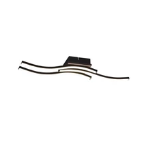 Plafoniera Trio ROUTE metal, plastic, negru, maro, alb, LED, 3000K, 3x5W, 1500lm - R62473135