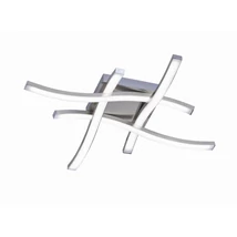 Plafoniera Trio ROUTE metal, plastic, nichel, alb, LED, 3000K, 4x5W, 2000lm - R62474107