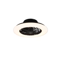 Lampa cu ventilator Trio STRALSUND metal, plastic, negru, alb, LED, 3000K-6500K, 26.8W, 2600lm - R62522132
