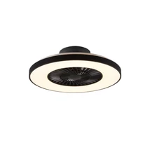 Lampa cu ventilator Trio HALMSTADT metal, plastic, negru, alb, LED, 3000K-6500K, 39.6W, 3900lm - R62672132