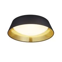 Plafoniera Trio PONTS metal, tesatura, plastic, alb, negru, LED, 3000K, 18W, 2000lm - R62871879