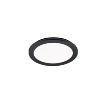 Plafoniera Trio CAMILLUS plastic, negru, alb, LED, 3000K, 13W, 1500lm, IP44 - R62921532