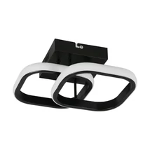 Plafoniera Trio KASIA  metal, plastic, alb, negru, LED, 7W, 3000K, 800Lm - R63531932