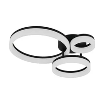 Plafoniera Trio SCOPE plastic, alb, negru, LED, 32W, 3000K, 4000Lm - R63601332