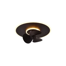 Lampa cu ventilator Trio NYBRO metal, negru, LED, 2700K-6500K, 30W, 3500lm - R64133132