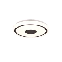 Plafoniera Trio BUNDA metal, plastic, alb, negru, LED, 3000K, 16W, 1900lm - R64361132