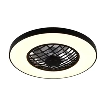 Corp de iluminat cu ventilator Trio LINKÖPING plastic, negru, LED, 45W, 5600lm, 2700K-6500K - Trio-R64462102