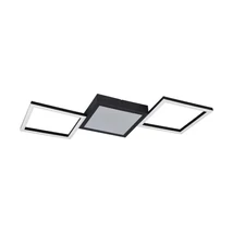 Plafoniera Trio GELO metal, plastic, alb, negru, LED, 24W, 3000K, 2500Lm - R64471132