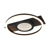 Plaoniera Trio WHEELER metal, negru, LED, 16W, 2000lm, 3000K - Trio-R64801132