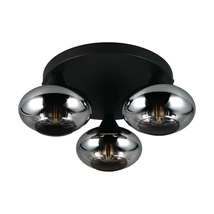 Plafoniera Trio DIVINA metal, sticla, negru, fumuriu, E14 - R66643054