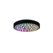 Plafoniera Trio CHIZU plastic, negru, alb, RGB-LED, 2700K-6000K, 22W, 2500lm - R67161132