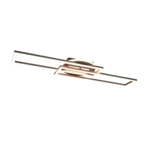 Plafoniera Trio TWISTER metal, nichel, LED, 2700K-6000K, 30W, 4500lm - R67183107