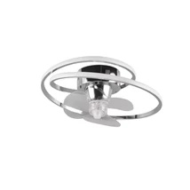 Lampa cu ventilator Trio UMEA metal, crom, LED, 2700K - 6500K, 38W, 4400lm - R67252106