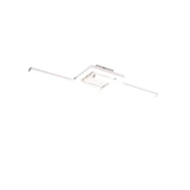 Plafoniera Trio VIALE metal, nichel, LED, 4000K, 17W, 1950lm - R67303131