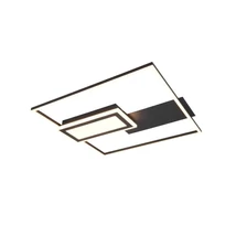 Plafoniera Trio SPIRO, metal, negru, LED, 32W, 3800lm, 2700K-6500K - Trio-R67862932
