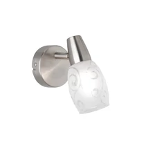 Spot Trio COLMAR metal, sticla, nichel, alb, E14 - R80021007