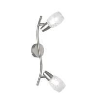 Spot Trio COLMAR metal, sticla, nichel, alb, E14 - R80022007