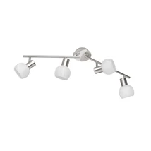 Spot Trio ANTIBES metal, sticla, nichel, alb, E14 - R80174007