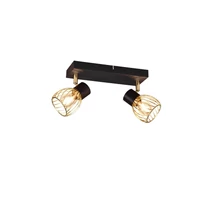 Spot Trio ARDON metal, negru, auriu, E14 - R81382080