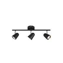Spot Trio TOULOUSE metal, plastic, negru, LED, 3000K, 3x3.5W, 1200lm - R82123132