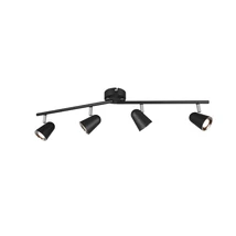 Spot Trio TOULOUSE metal, plastic, negru, LED, 3000K, 4x3.5W, 1600lm - R82124132
