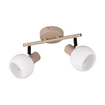 Plafoniera Trio BOBA metal, sticla, bej, alb, E14 - R86372043