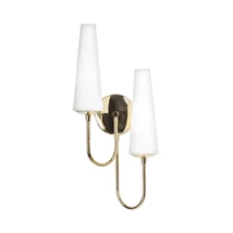 Aplica de perete Zuma Magnum metal,sticla,auriu,alb,E14 - ZU-1125