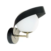 Aplica de perete Zuma Nela metal,sticla,negru,alb,E14 - ZU-1140